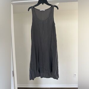 Everlane - Charcoal Grey Silk Tank Dress - Size Small